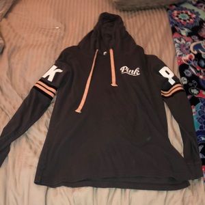 PINK | Grey | Long-Sleeve with Hood